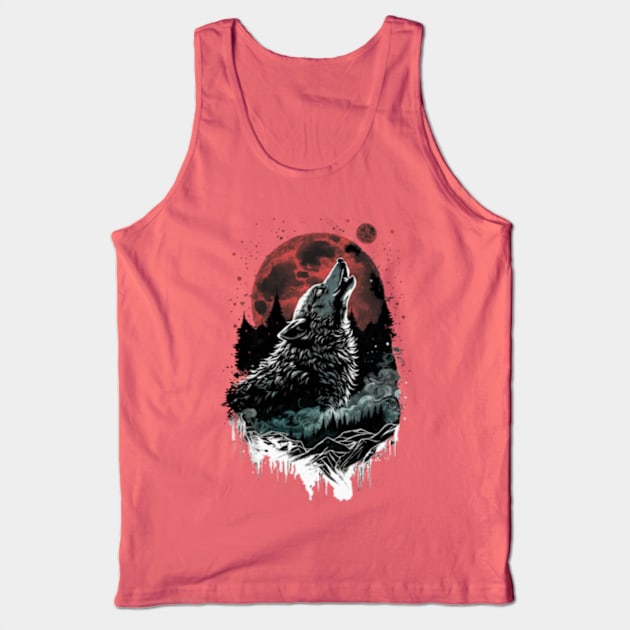 moon wolf Tank Top by Mailson